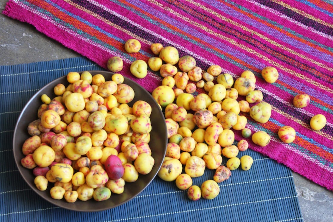 Peruvian potatoes come in all shapes and colours, and more importantly, genetically unmodified. 