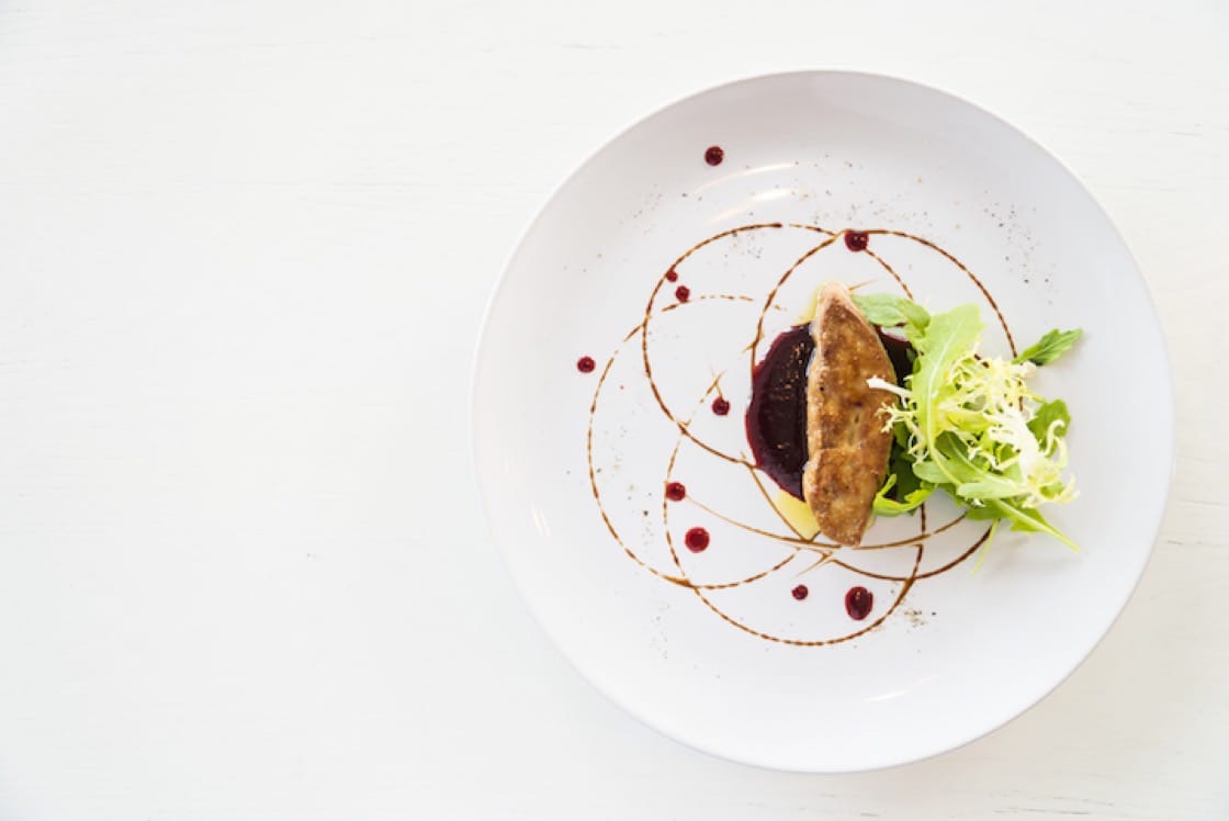 Foie gras pairs well with sweet wine