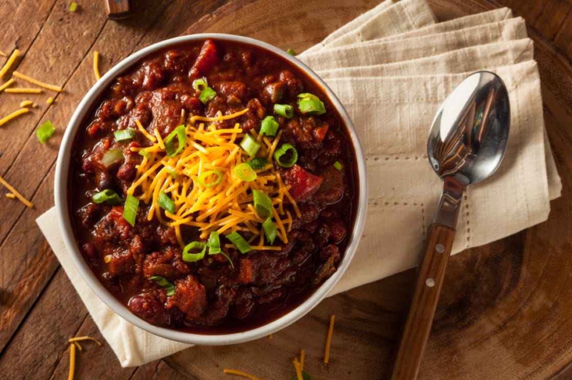 Chili con Carne with red kidney beans