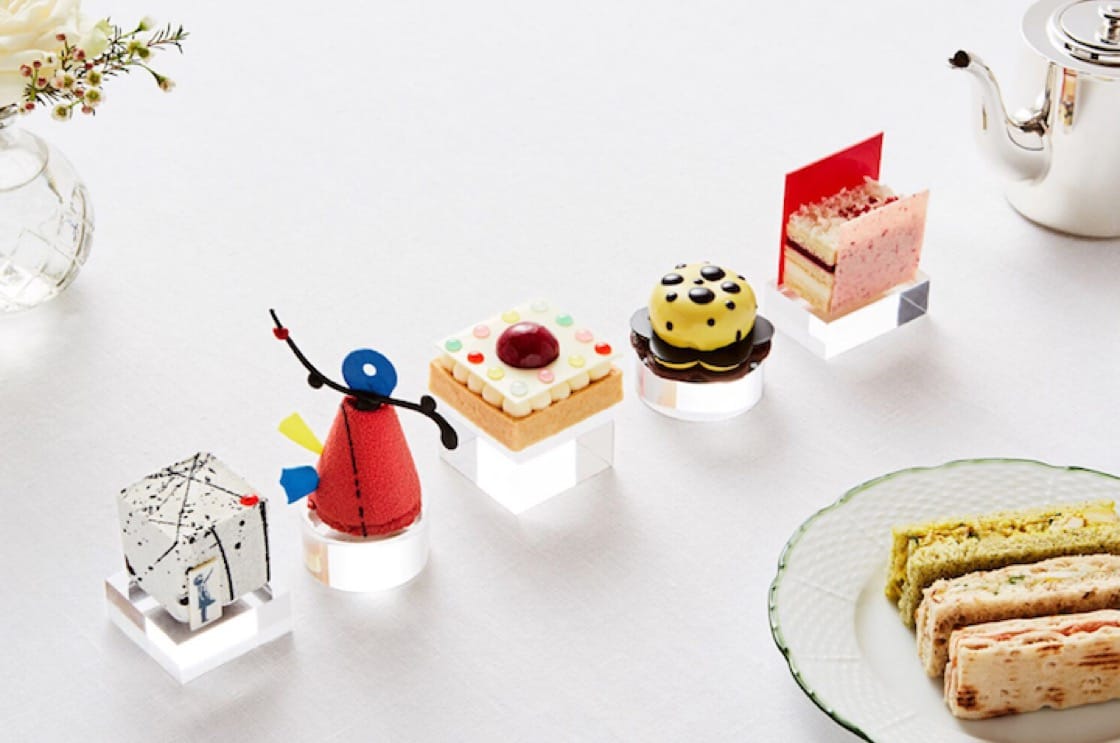 Teatime art-inspired treats at the Rosewood Hotel.