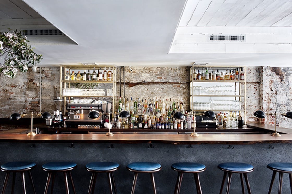 The bar at The Musket Room. Photo by Erin Andrews.