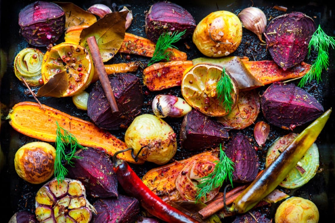 Leftover roasted potatoes and veggies are great for fritattas and traybakes.