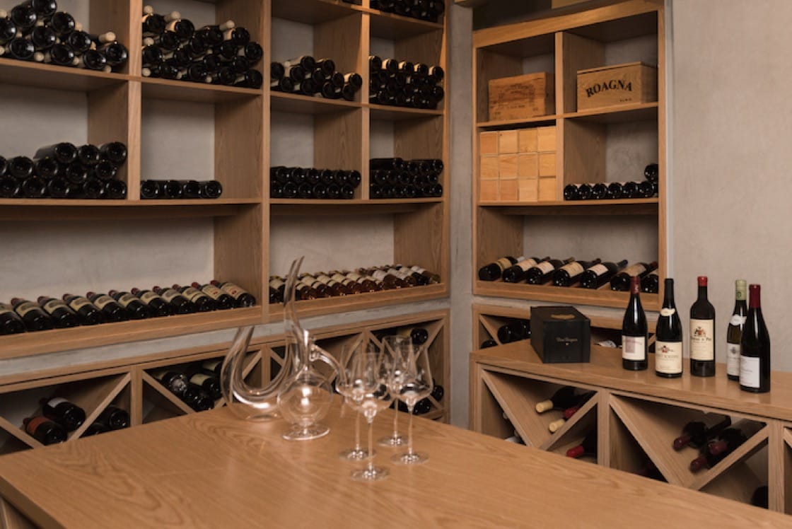 The wine cellar at Ma Cuisine.