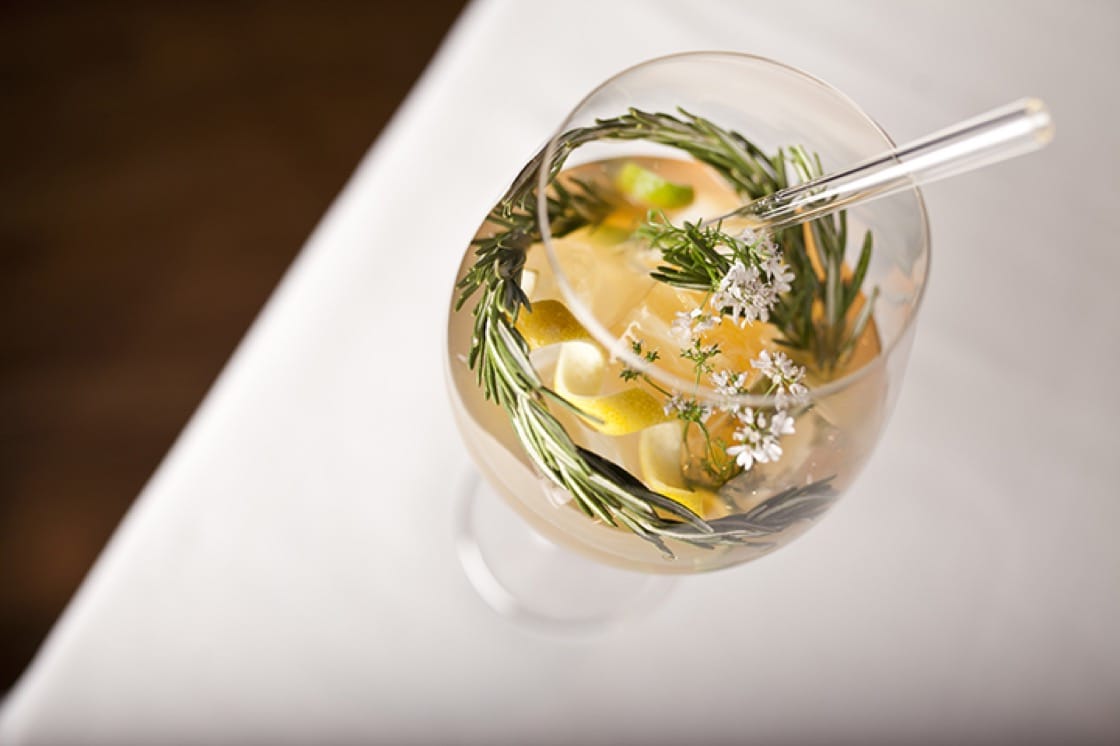 The juniper tonic at Oriole. (Photo: Sammy Faze Photography)