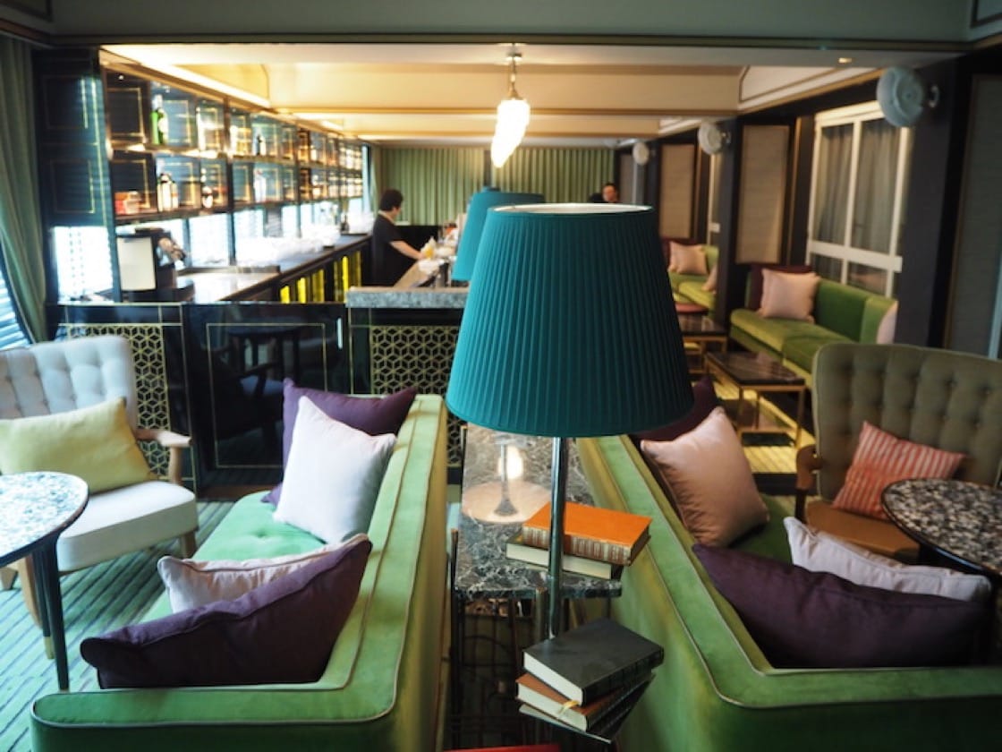 The Library lounge area at Madame Fan.