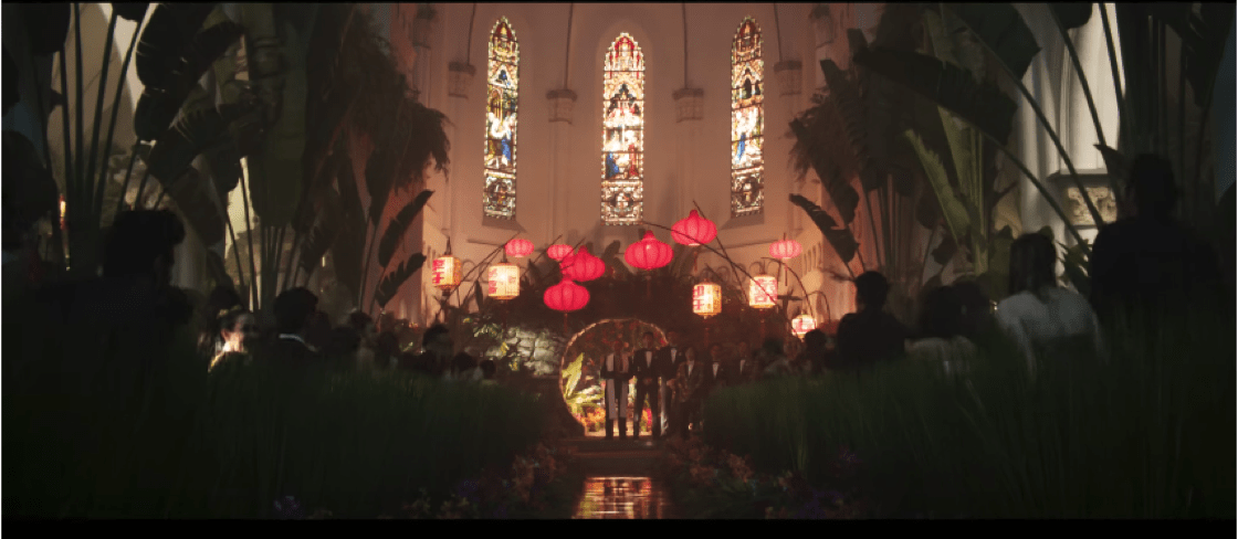 CHIJMES as you have never seen it before. (Photo: Crazy Rich Asians YouTube.)