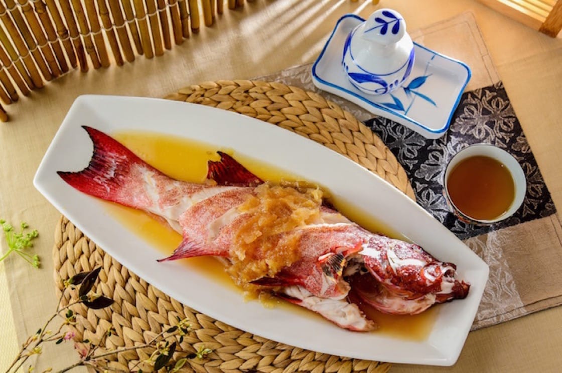 Steamed salted winter melon and fresh fish. (Credit: Mao Yuan)