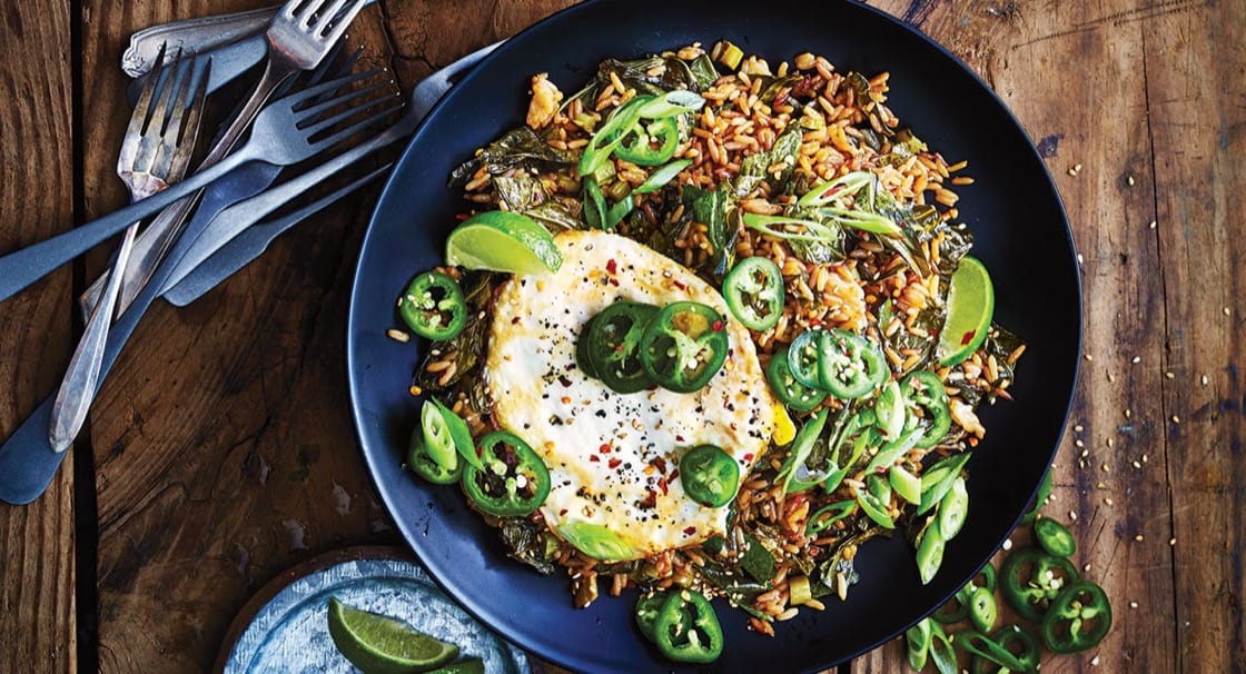 Recipe Ginger and Collard Green Fried Rice