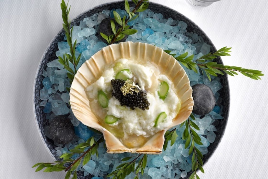 Chinoiserie的扇贝虾饺开胃菜。(照片提供:Chinoiserie)