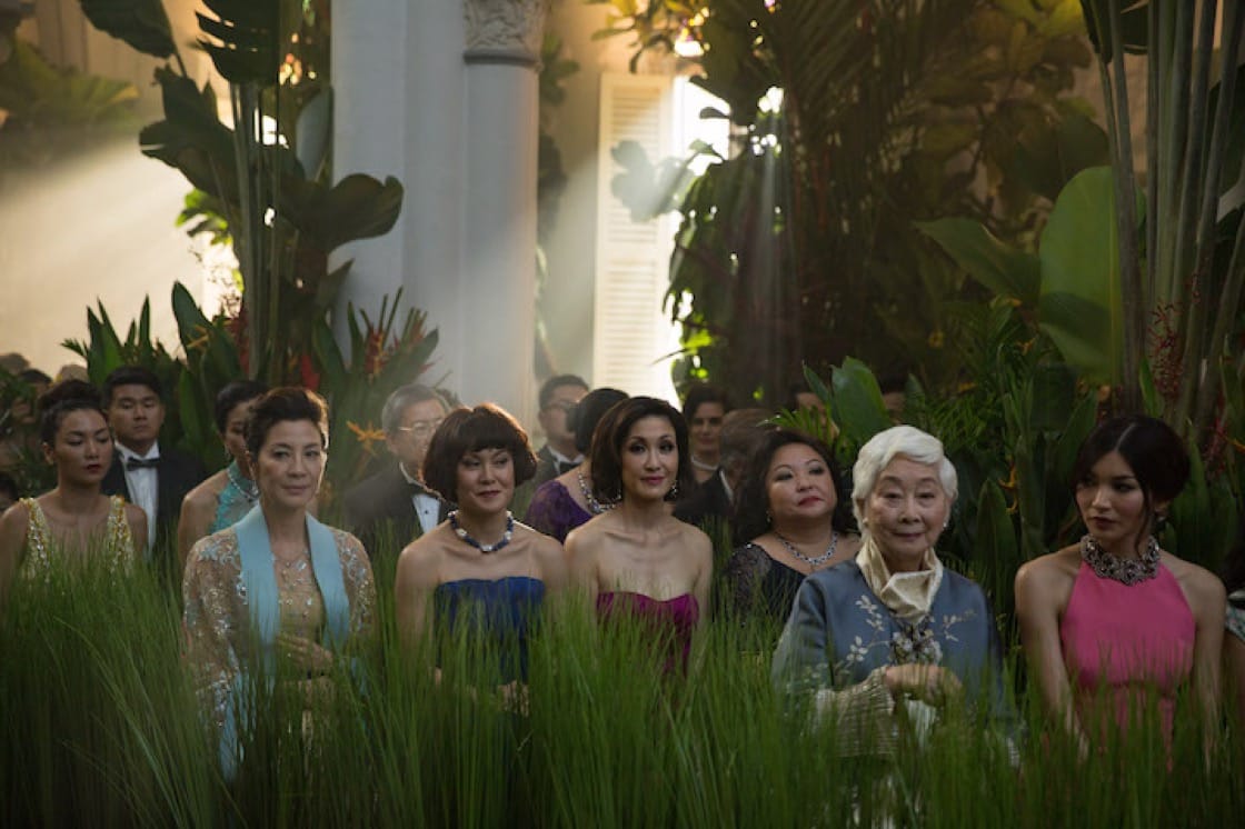 The Young Clan take their position at the society wedding of the year. (Credit: Warner Brothers)