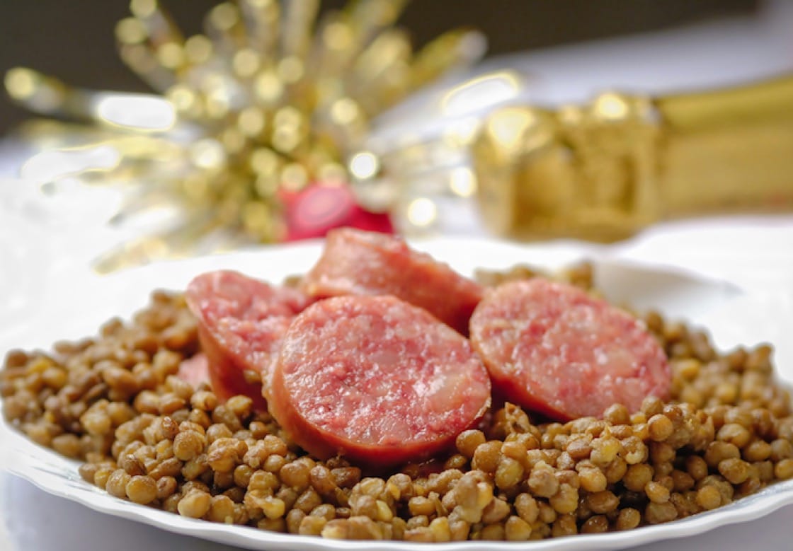 To the Italians, lentil stew is a symbol of wealth and good fortune. 