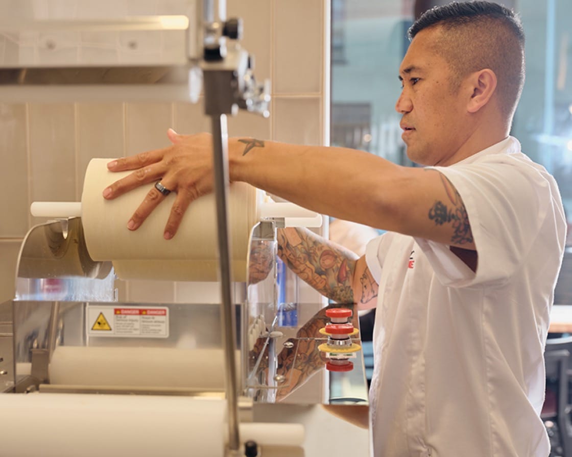 SoMa is now home to Udon Time, which specializes in customizable bowls of udon noodles. (Photo by Dave Greer.)