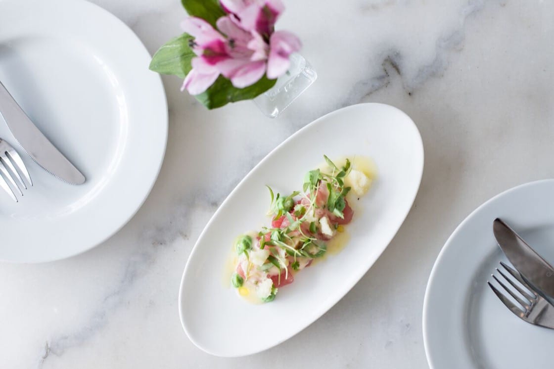 Tuna crudo. (Photo by Beth Kennedy.)