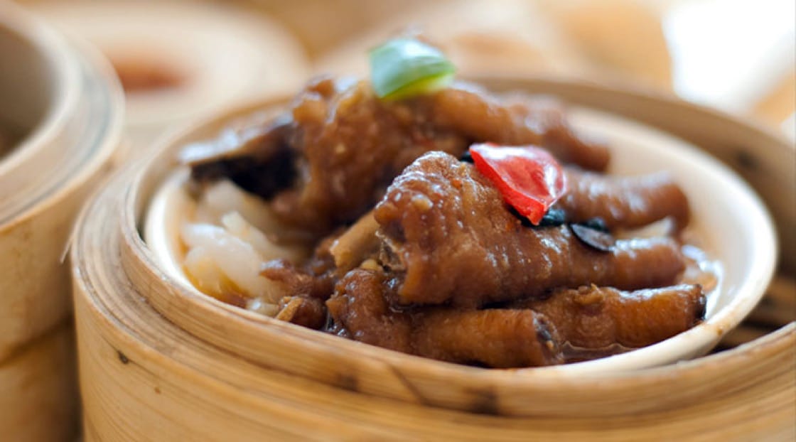 Considered a Chinese delicacy, chicken feet is mainly eaten for its slippery texture.