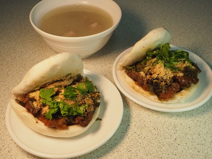 Taiwanese Style Gua Bao Recipe - Steamed Bao Buns With Sweet And Spicy Mushroom & Tofu Recipe — photo 4