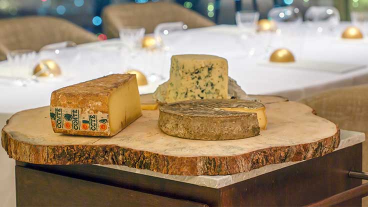 Every week, the restaurant receives cheeses from Antony Bernard and Jean-Francois Anthony in France, picked to ensure that each will be at its peak once it reaches the diner’s plate in Bangkok.