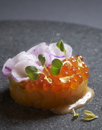 Food - Seabream, tomatoes, ikura, ponzu, avocado, orange-tumeric.jpg