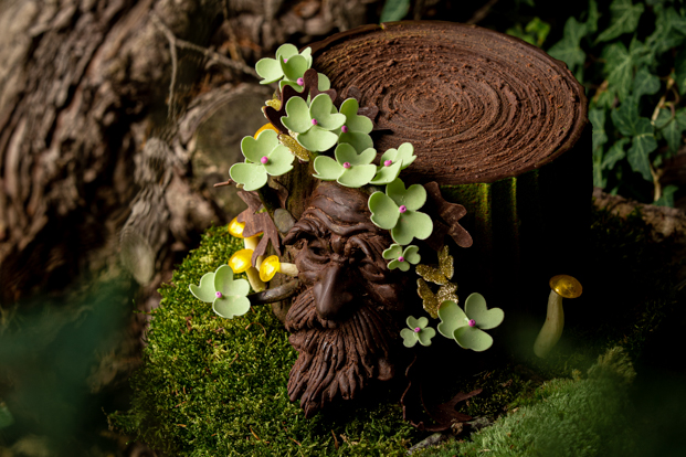 La bûche d'Eddie Benghanem au restaurant Gordon Ramsay au Trianon© Ronan Le May