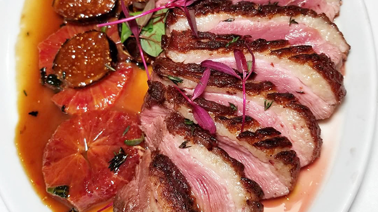 Porter House's grilled duck breast. Photo @benjii7/Instagram