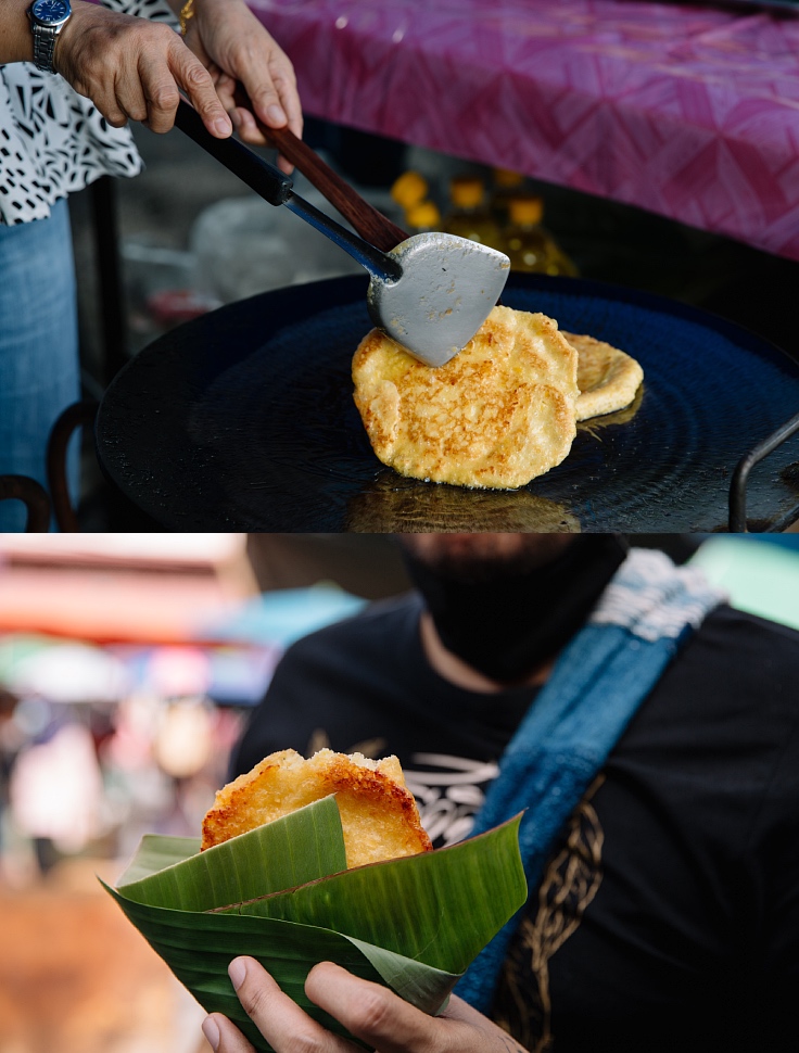 Muslim corn snacks that the chef recommends you try. (© Jirawat Veerakul / MICHELIN Guide Thailand)