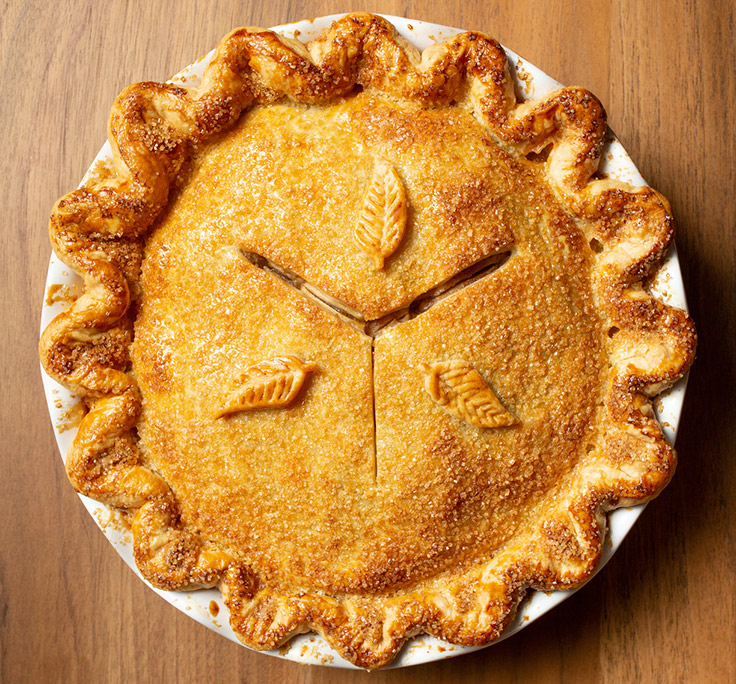 Jean-Georges's caramelized apple pie by executive pastry chef Sean Considine. Photo courtesy of Jean-Georges