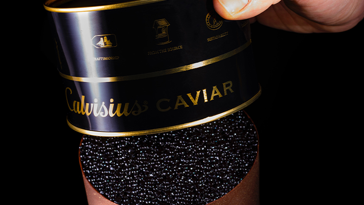 La bûche citron caviar de Benoît Charvet (Paul Bocuse) © Maison Paul Bocuse