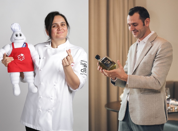 Chef Garima Arora and Thibaud Charlemarty. (© MICHELIN Guide Thailand, Côte by Mauro Colagreco)