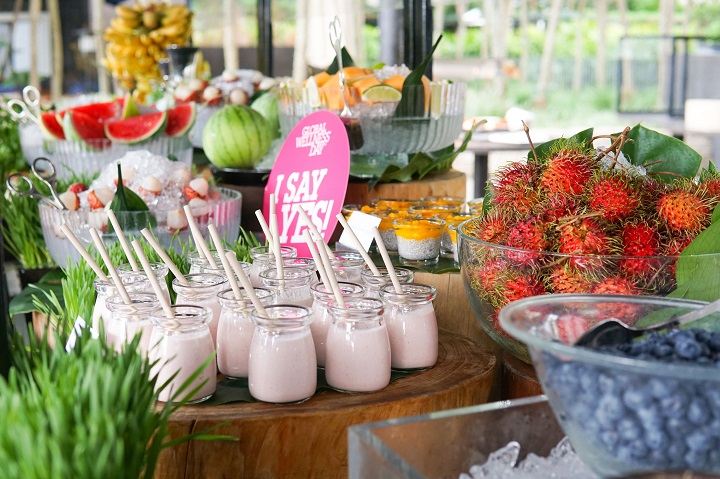 The Grand Hyatt Hong Kong celebrated Global Wellness Day with a healthy breakfast spread. (Photo: Grand Hyatt Hong Kong)