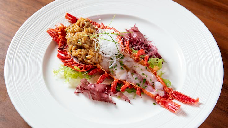 Carabinero with Fresh Tarragon Risotto (Photo: Marina Bay Sands/Wakuda)