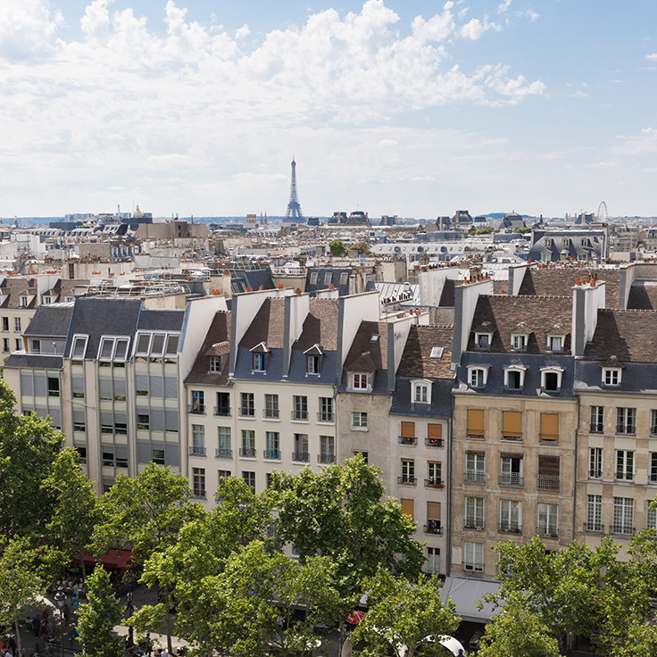 Paris viewed from the Beaubourg Museum © Elodie Gutbrod/Office du Tourisme et des Congrès de Paris