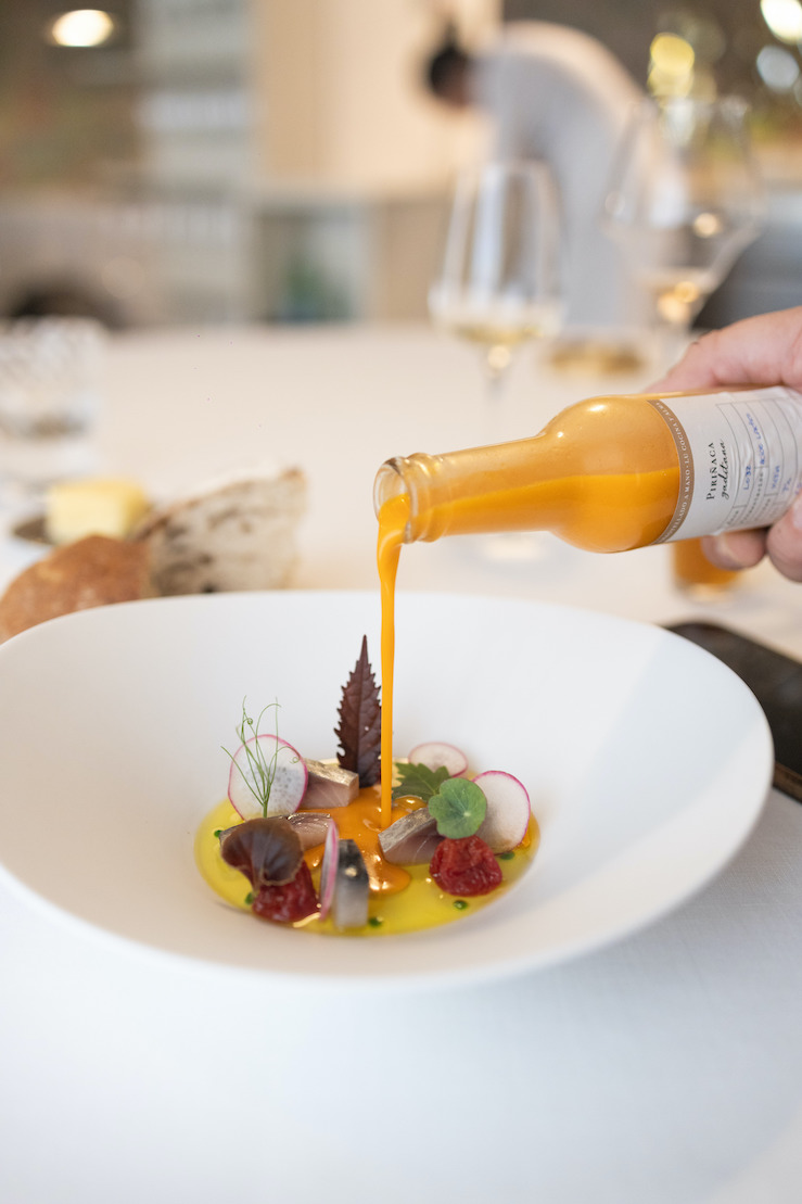 Cocina de inspiración francesa con protagonismo del producto andaluz, de la mano del chef Juanlu Fernández © LÚ Cocina y Alma