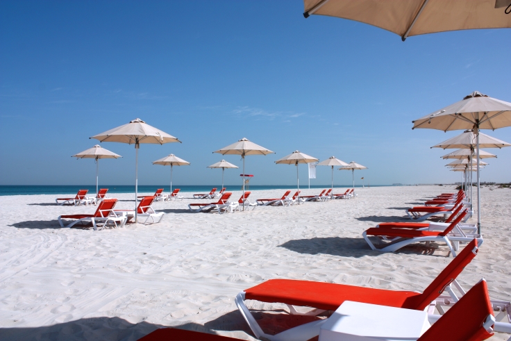 White sandy beaches and turquoise blue waters are signature features of Saadiyat Island. Image credit: Department of Culture and Tourism - Abu Dhabi