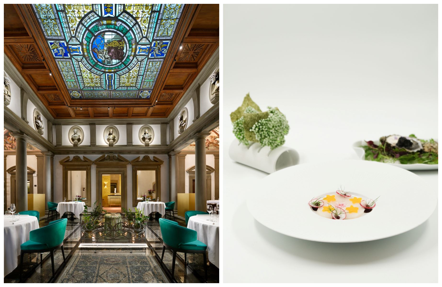 Tucked steps from Florence’s iconic Duomo, Michelin-starred Atto di Vito Mollica blends fine dining with Renaissance art © Atto di Vito Mollica