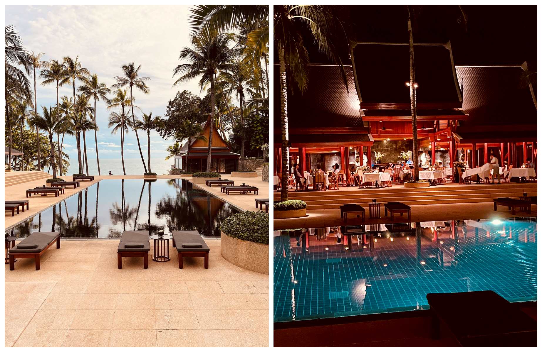Bua Bok restaurant at the pool's edge at Amanpuri Resort in Thailand. © Aman