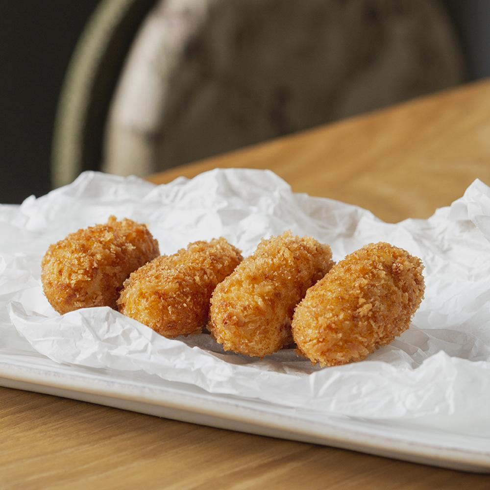 Croquettes de jambon ibérique Dehesa de los Monteros. © Tragatá