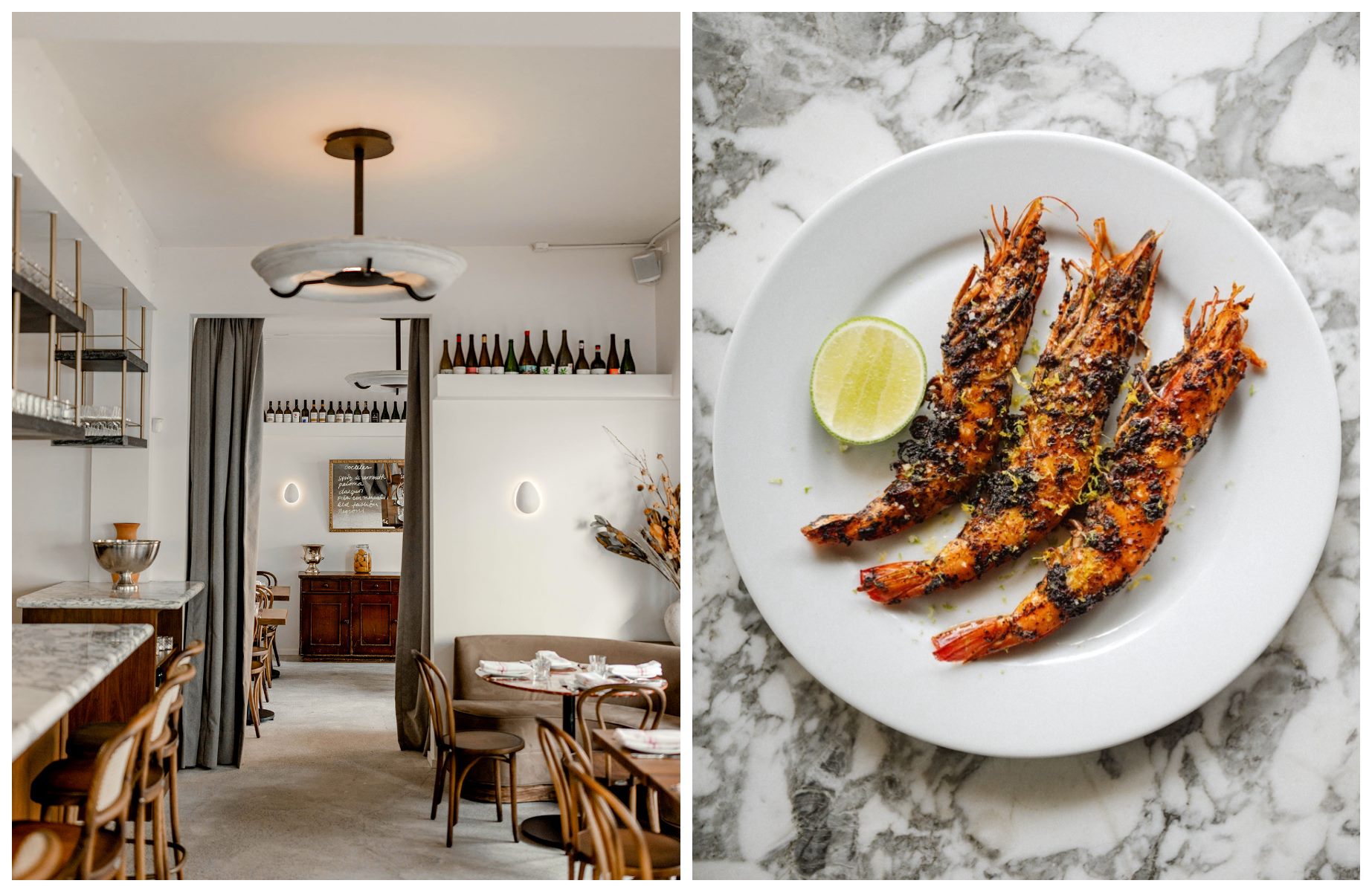 Light-filled with a classically elegant look, Cana is at once cozy and bustling with a bistro atmosphere that is inviting yet informal ©Araceli Paz/Cana