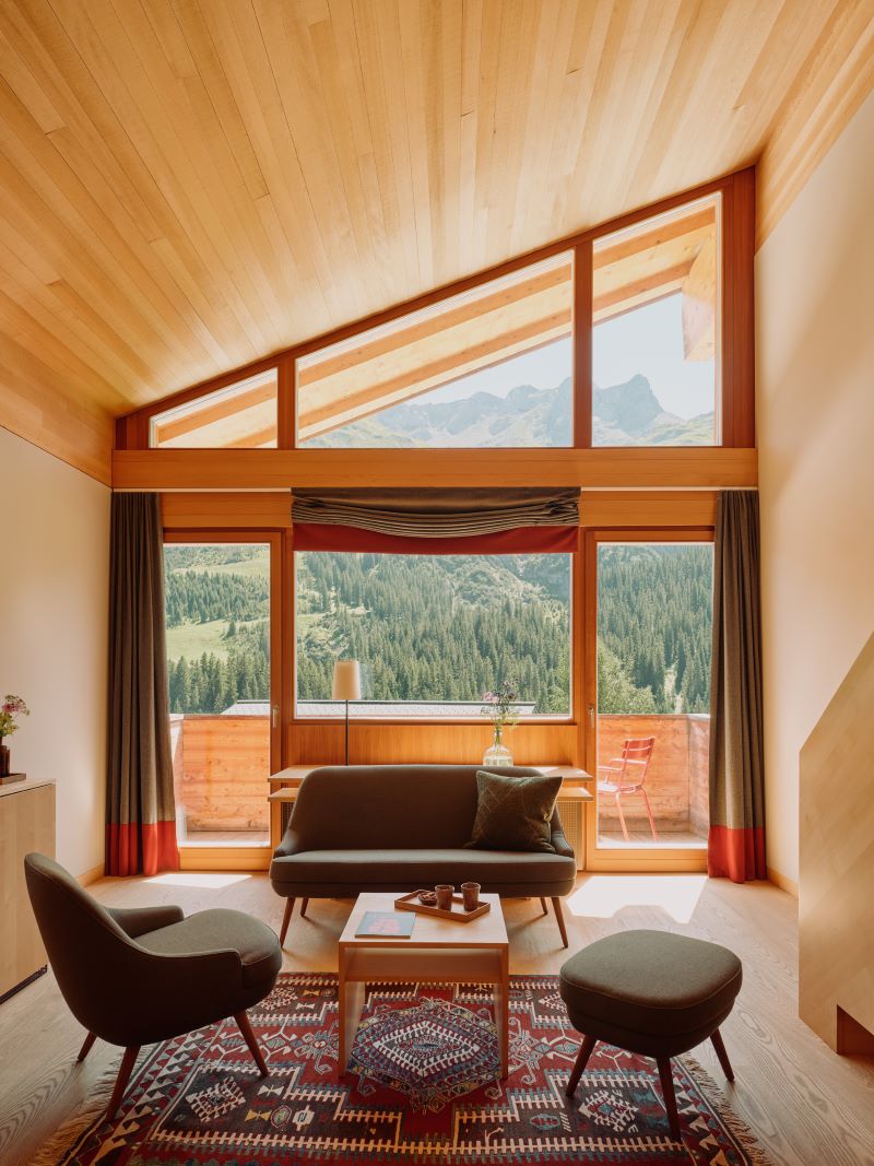 Blick aus einem Zimmer © Rote Wand Gourmet Hotel I Robert Rieger 