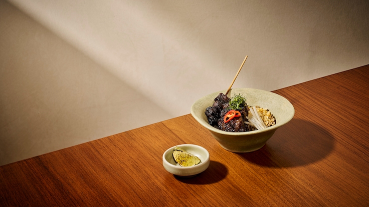 At Pangium, Lee's current buah keluak interpretation is part of a dish called Rawon Mee Sua.
