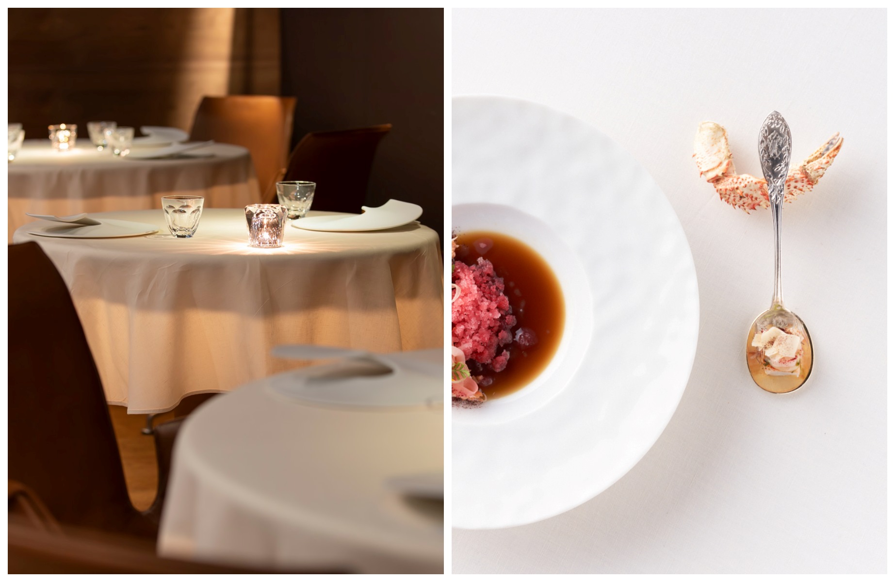 Executive Chef Alessandro Guardiani offers contemporary dishes that combine the refinement of French cuisine with seasonal Japanese fare and a deep respect for Kyoto’s culinary traditions. © Muni Alain Ducasse
