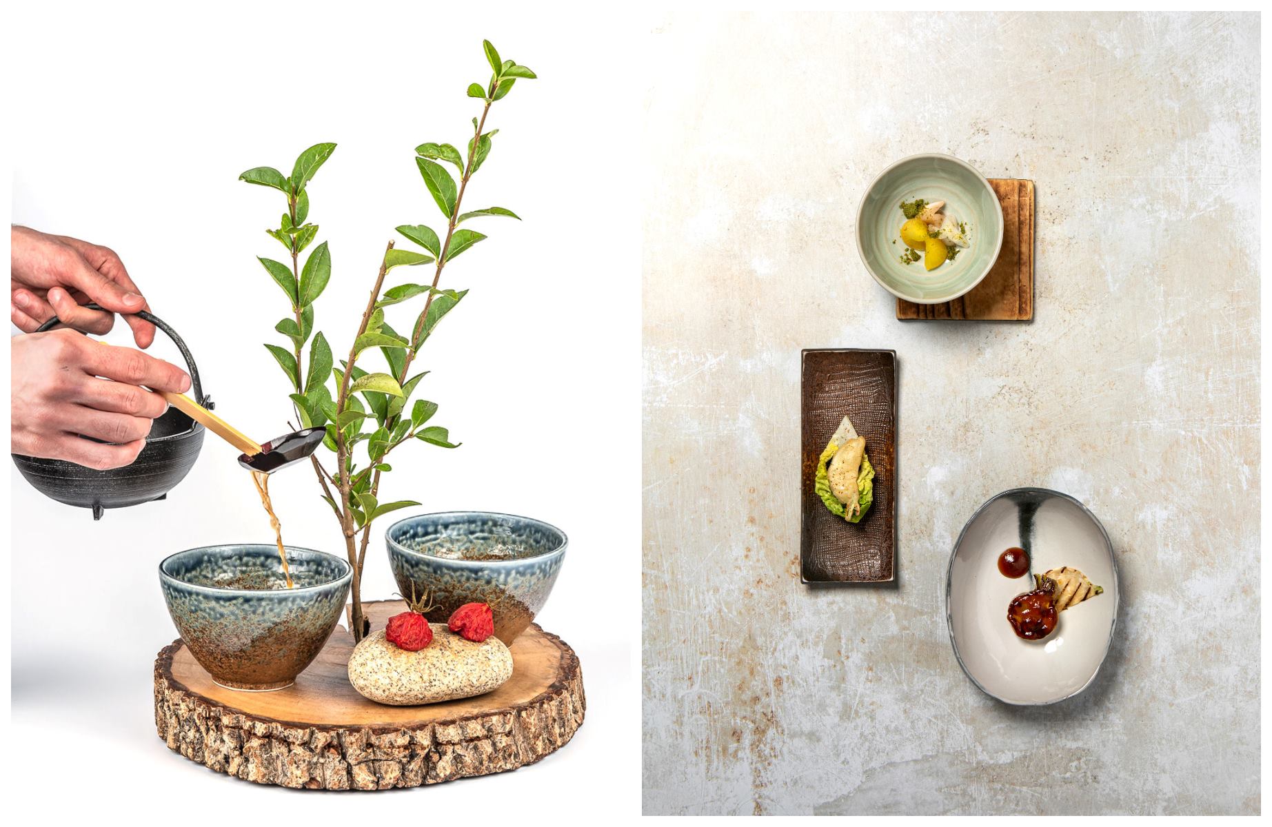 Sansho berries, wild yuzu, nori seaweed broth, matcha tea and azuki red bean paste are harmoniously combined with ingredients that are sourced from local producers. © Gianni Villa & studio_aurelia_cordiez / Assa