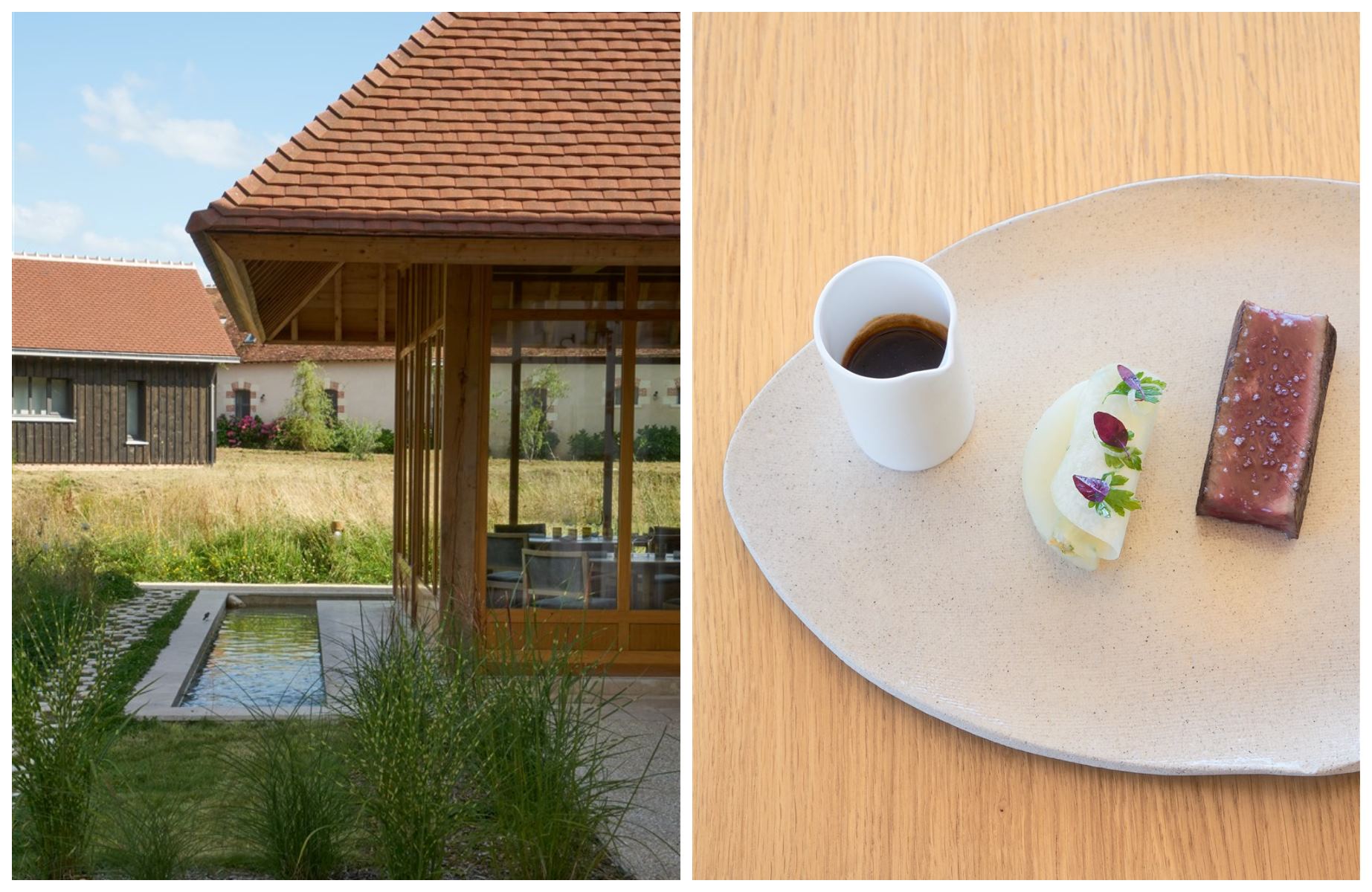 The hotel is scattered across several wooden villas, and has a strong food focus. © MPMorel/Le Favori - Les Sources de Cheverny