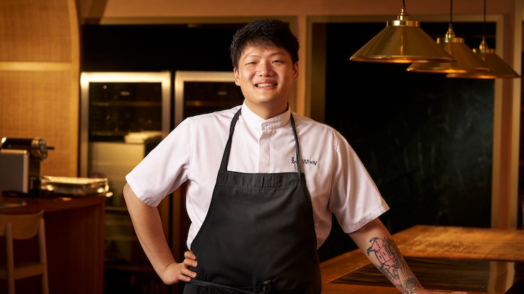 Singaporean chef Barry Quek of One MICHELIN Star restaurant Whey in Hong Kong
