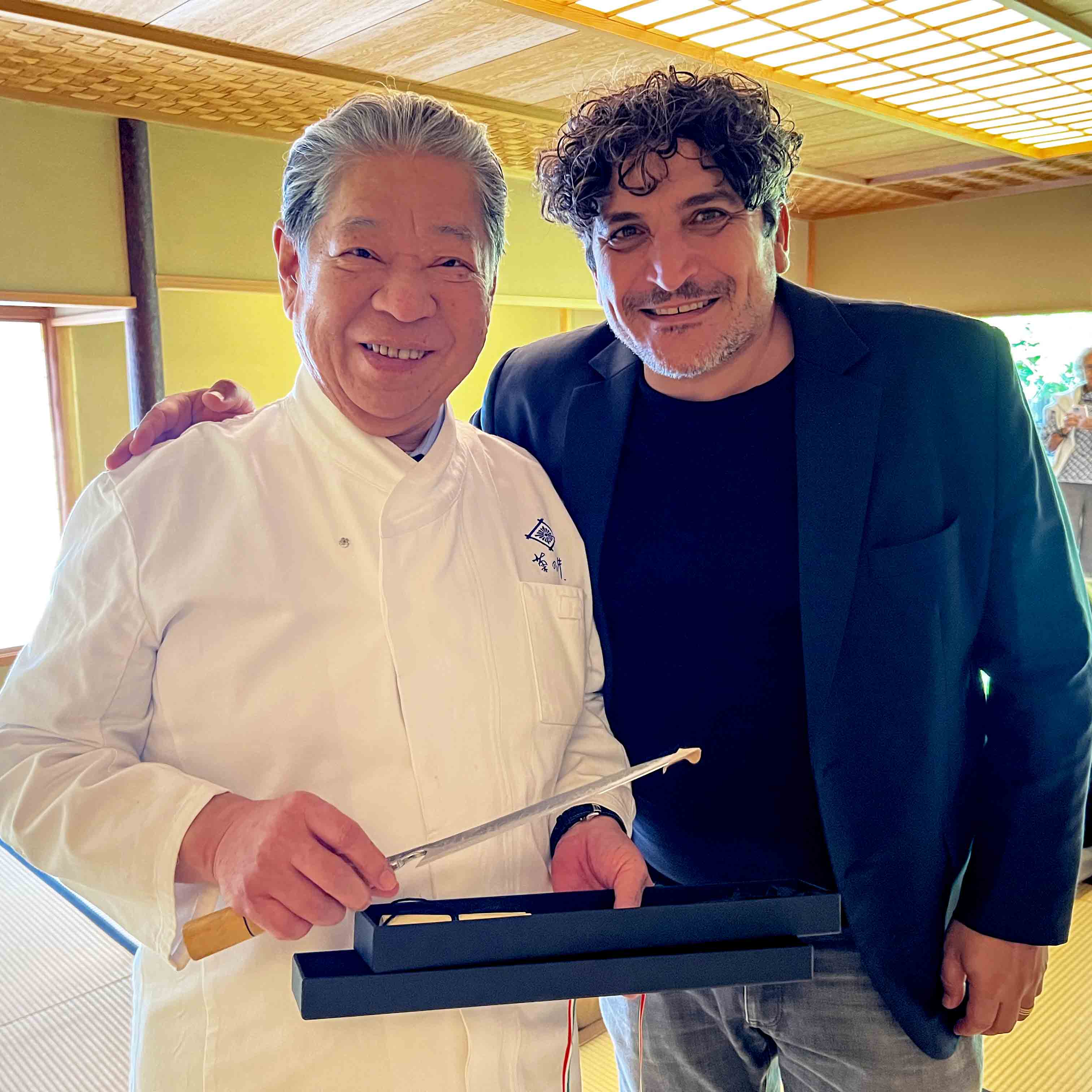 Chefs Colagreco and Murata together in Kyoto. © The MICHELIN Guide