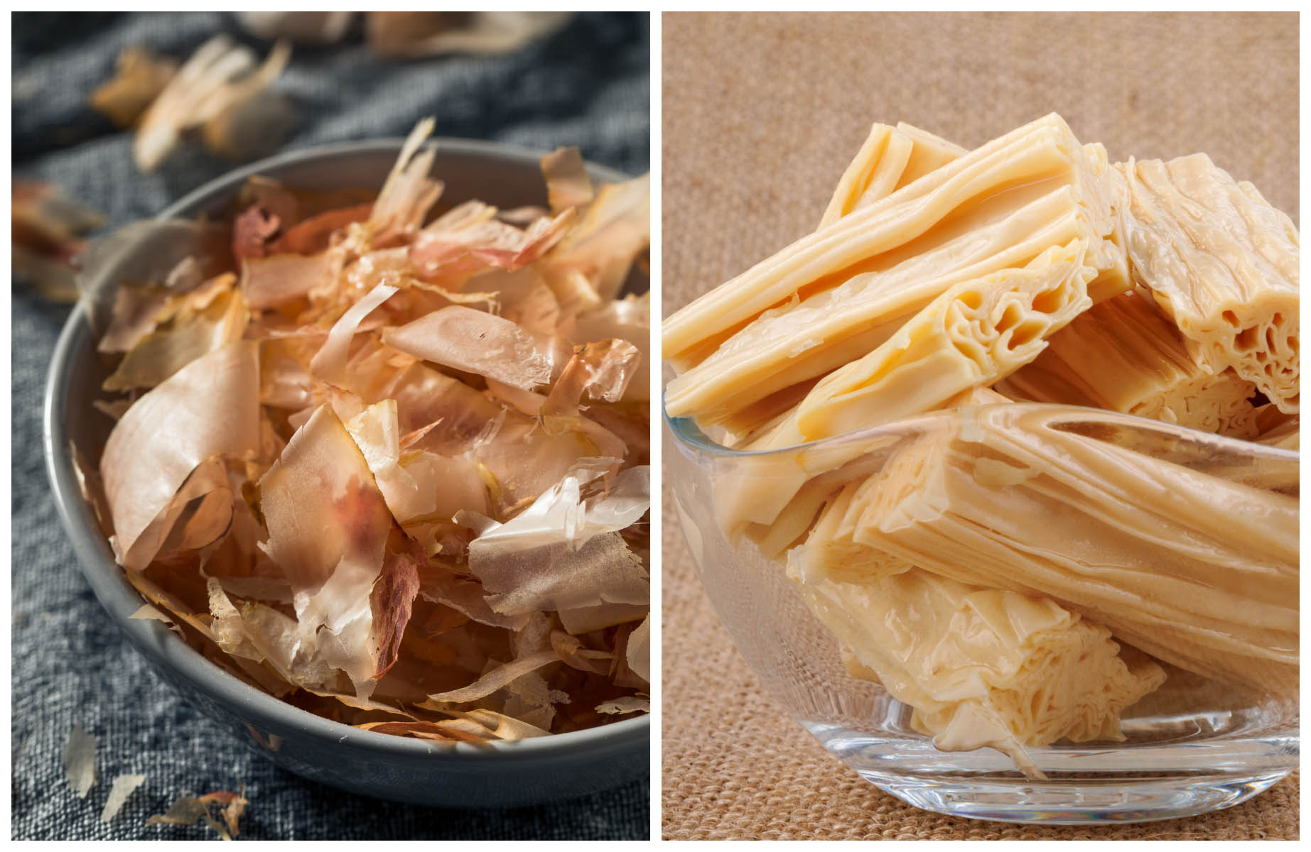 Bonito-flake and yuba, extract of two japanese native vegetables. © bhofack2/iStock - Viktor Kolmakov/iStock