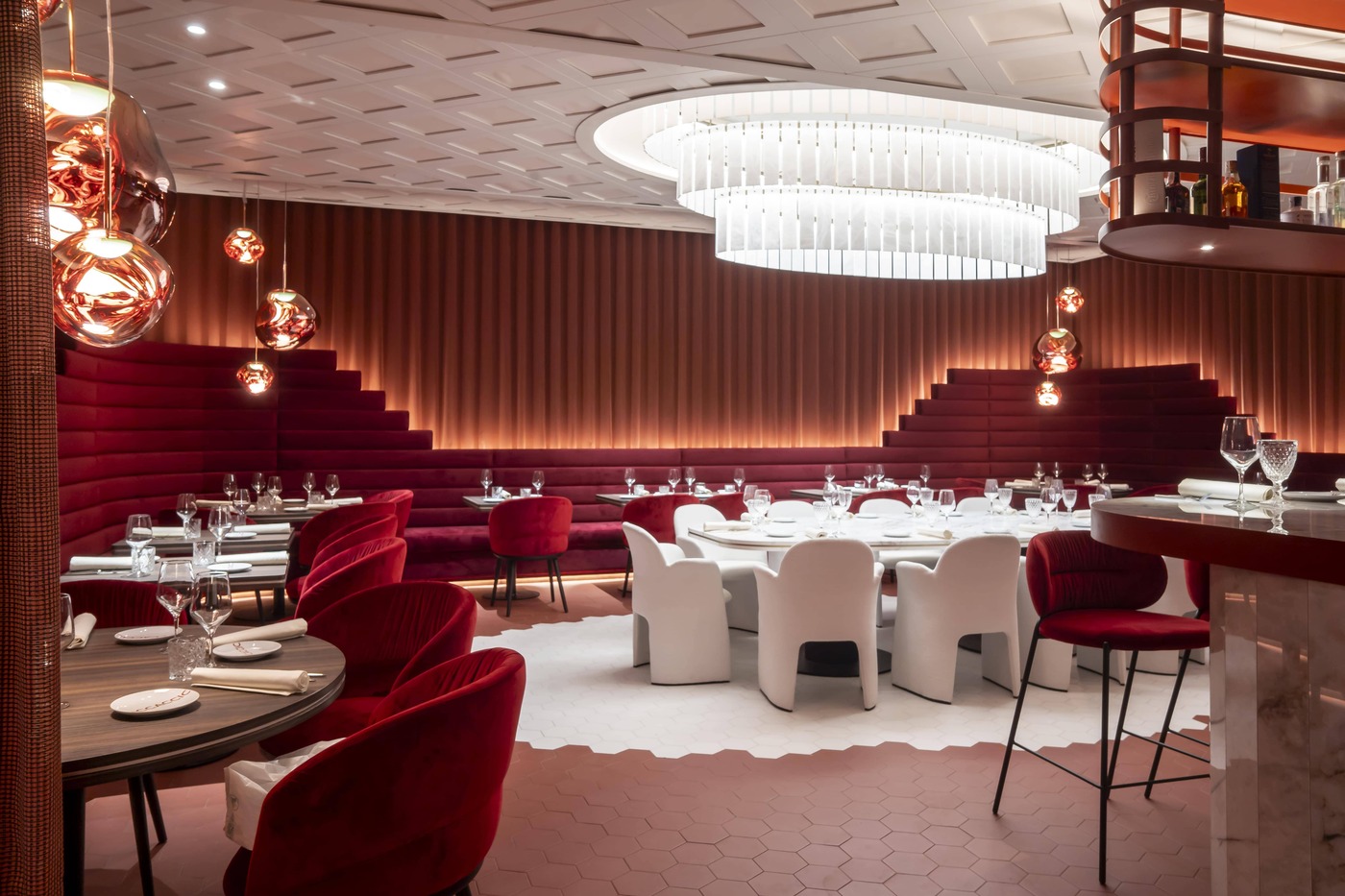 El sofisticado y elegante interiorismo de Boccaccio 70. © Diego Peláez/Boccaccio 70