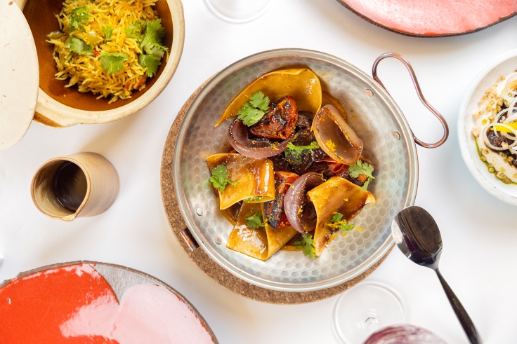 Jiwan elevates tradition with their beef margoog by using beef cheek and an orange sauce. Image credit: Jiwan