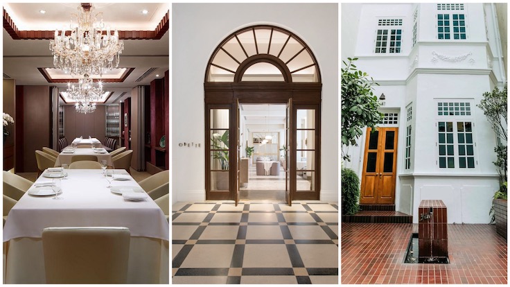3 Three MICHELIN Star restaurants in Singapore (L-R): Les Amis, Odette, and Zén