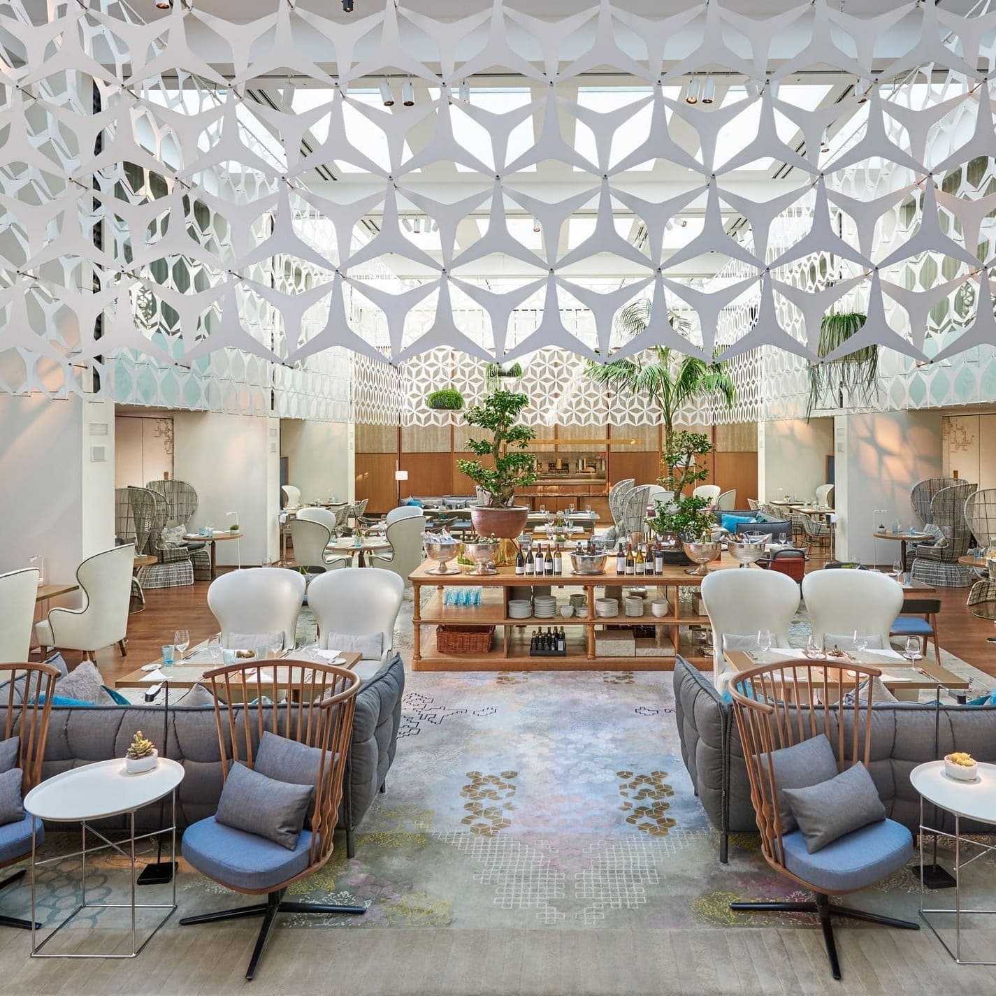 El elegante vestíbulo del Mandarin Oriental Barcelona. © Mandarin Oriental Barcelona