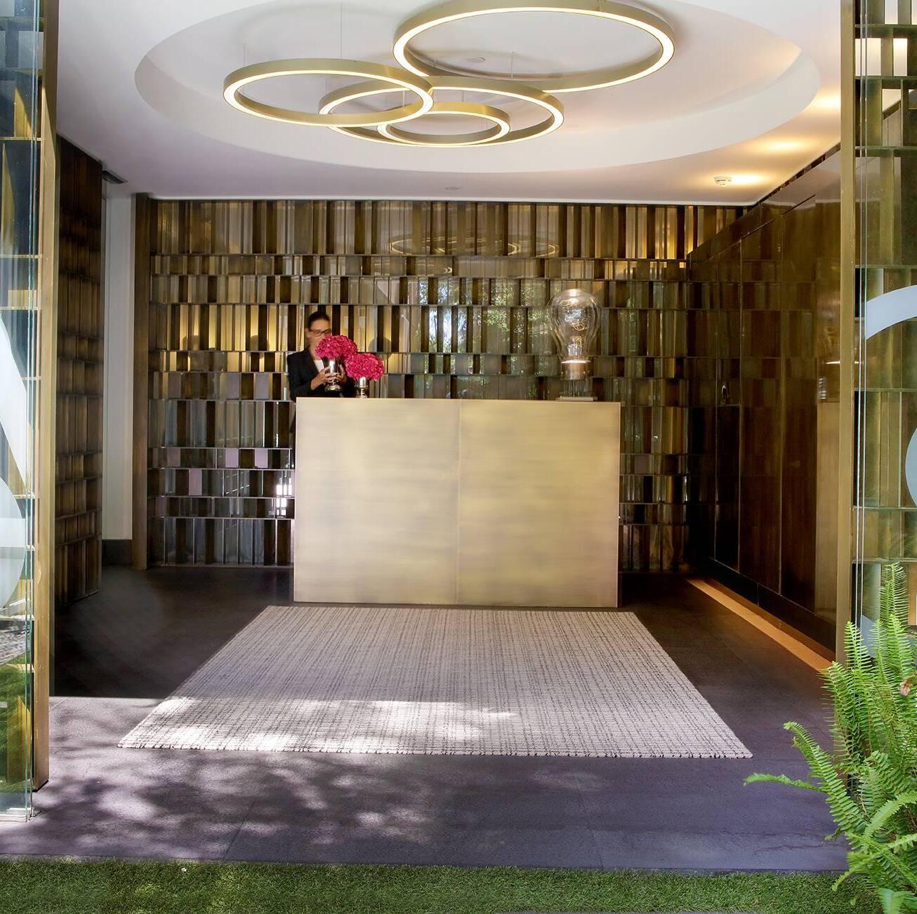 La entrada del hotel boutique ABaC Restaurant & Hotel. © ABaC Restaurant & Hotel