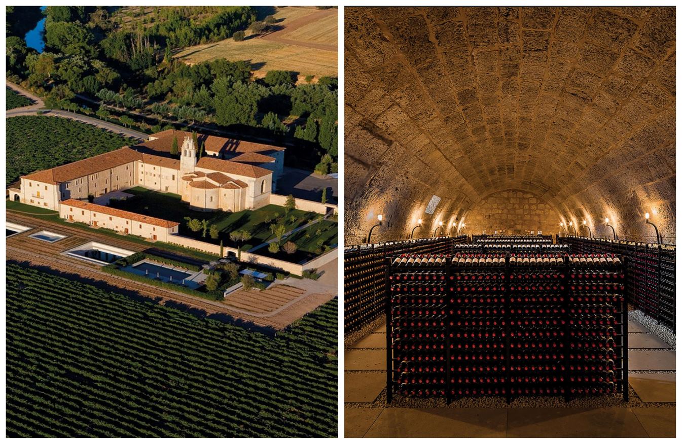 Set within a 12th-century abbey in Ribera del Duero, Abadía Retuerta LeDomaine offers vineyard-view rooms and refined dining at Refectorio, where Castilla y León wines meet locally inspired cuisine. © Abadía Retuerta LeDomaine